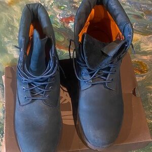 Men's Timberlands Blue Leather  Boots size 11.5